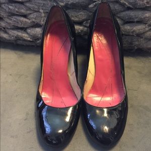 Size 9.5 Kate Spade Black Patent Leather Heels